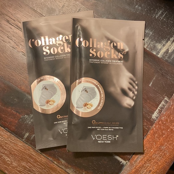 Bundle NIB Voesh collagen socks intensive treatment argon oil (2) - Picture 3 of 5